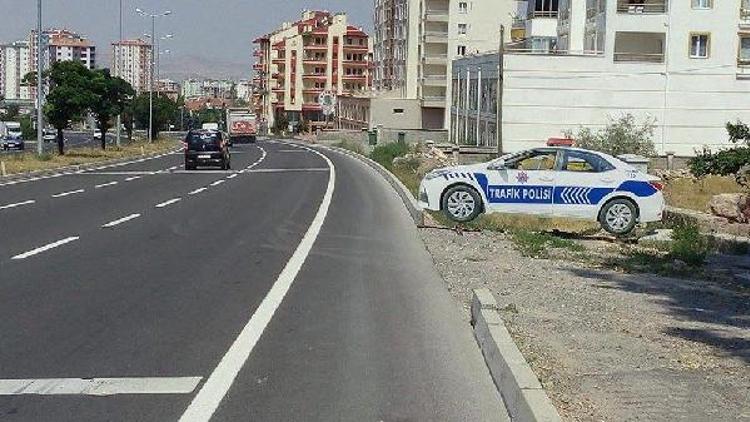 Kayseri’de 8 maket trafik polis aracı iş başında