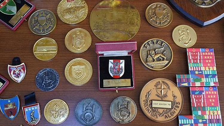 Sancar’ın madalya ve şiltleri Harbiye’deki askeri müzede