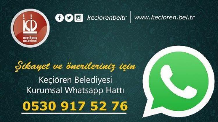 Vatandaşla hızlı iletişim için Whatsapp hattı