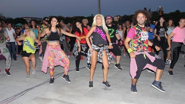 Çorluda zumba rüzgarı