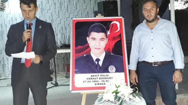 Şehit polis memuru Ferhat Bozkurt anıldı