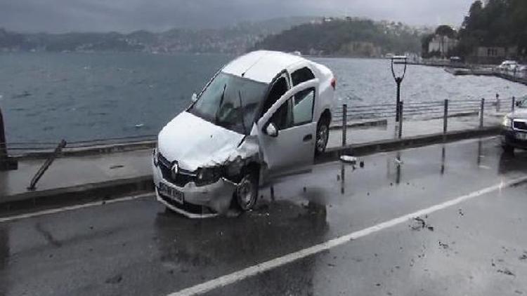 Üsküdar sahilyolu göle döndü