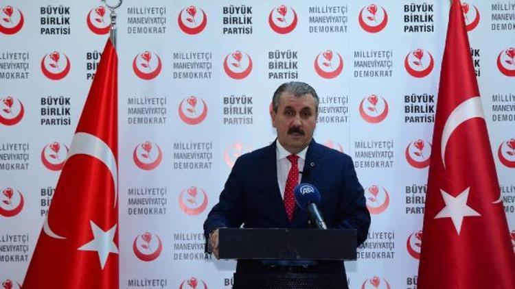 BBP Genel Başkanı Destici: “Kurban bayramına gözü yaşlı ve hüzünlü giriyoruz”
