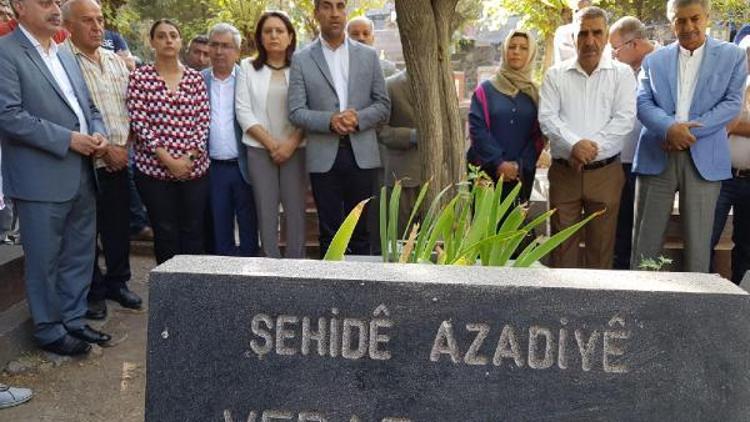 HDPli vekiller Vedat Aydının mezarını ziyaret etti
