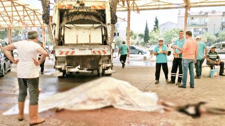 Hasta dana paniği Polis bıçakları imha etmek için topladı