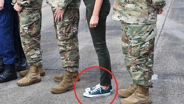 Ayakkabıları eleştirilmişti... Melania Trump bu kez şaşırttı