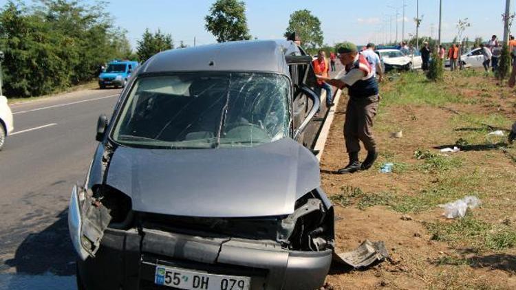 Samsunda kaza 2 ölü, 5 yaralı