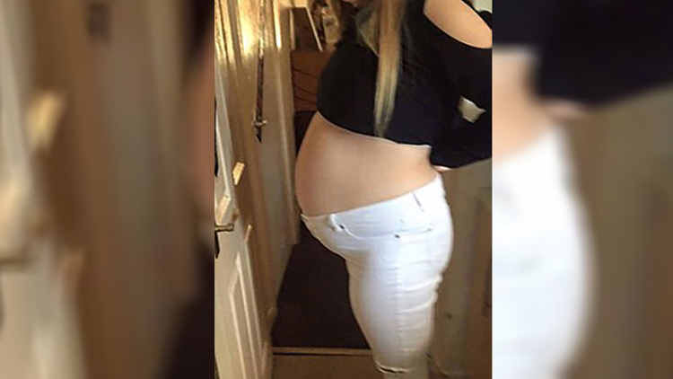 8 aylık hamile olduğunu düşünen genç kadın hayatının şokunu yaşadı