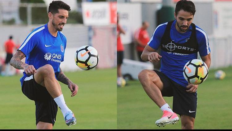 Jose Sosa ve Volkan Şen takımla  ilk antrenmanına çıktı