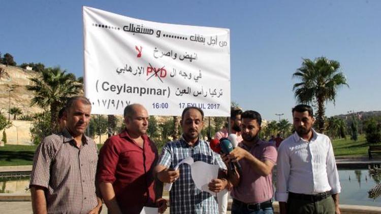 Suriyeliler, Ceylanpınar’da PYD’yi protesto edecek