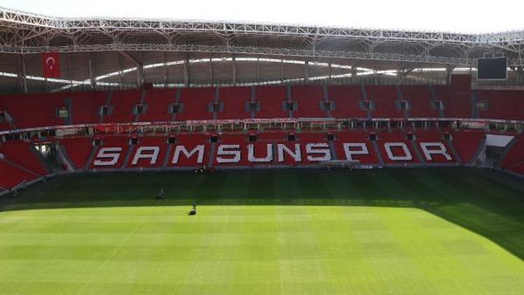 Samsunsporun yeni stadının çim bakımı sürüyor