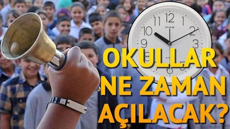 Okullar ne zaman açılacak sorusuna MEBden tarihli yanıt... İstanbul, Ankara ve Adanada okulların açılacağı tarih