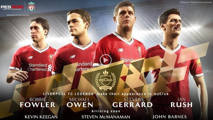 Liverpool efsaneleri PES 2018’e katılıyor