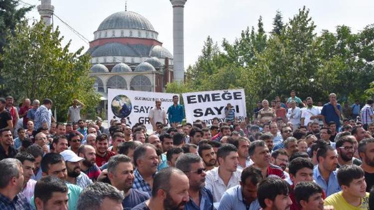 Konyada kayıt dışı çalışan sayacılardan iş bırakma eylemi