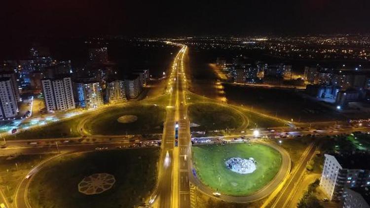 Kuzey Çevre yolu aydınlatıldı