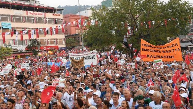 Kılıçdaroğlu, ‘Fındık İçin Adalet’ mitinginde konuştu: Elin oğlu neden fiyatı belirliyor   /EK FOTOĞRAF