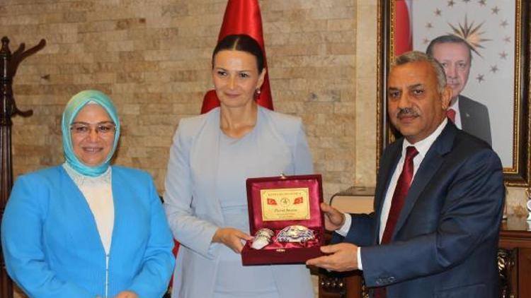 Azerbaycan Milletvekili Paşayeva, Şanverdi’yi ziyaret etti.