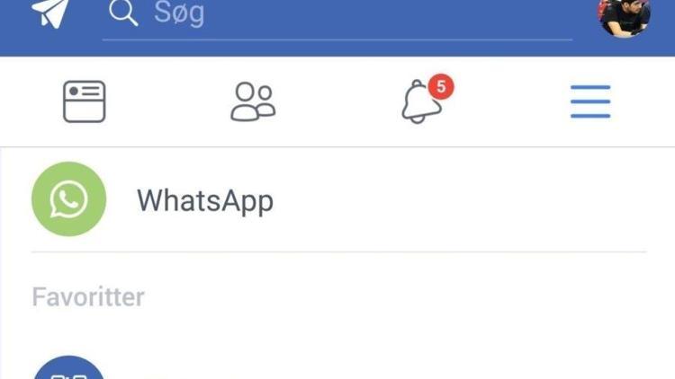 Facebookta Whatsapp tuşu geliyor
