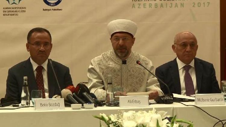 Diyanet İşleri Başkanı Ali Erbaştan terörün her çeşidiyle mücadele açıklaması