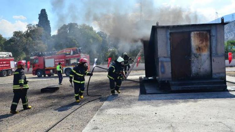 Manisa OSBnin acil durum ekipleri yarıştı