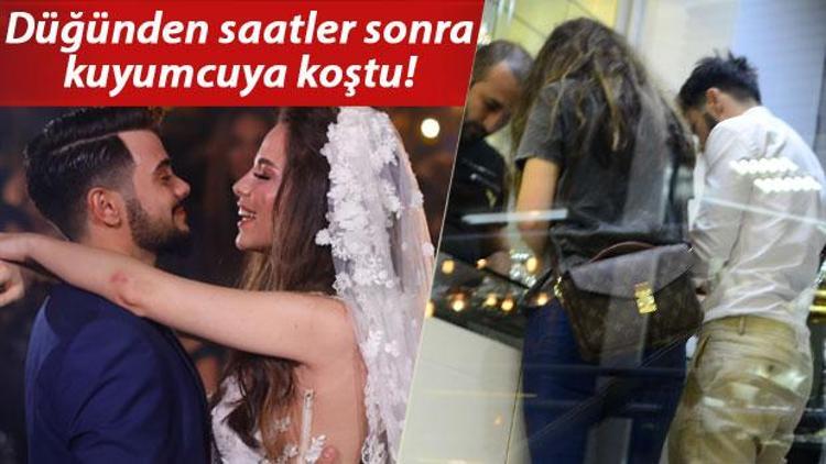 Rüzgar Erkoçlar düğünden saatler sonra kuyumcuya koştu