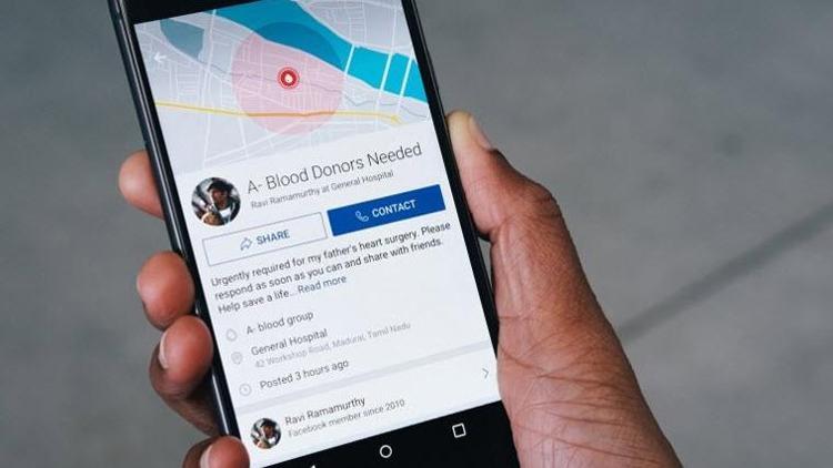 Facebooktan kan bağışına destek olacak özellik