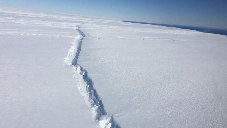 Antarktikada tüm dünyayı korkutan görüntü
