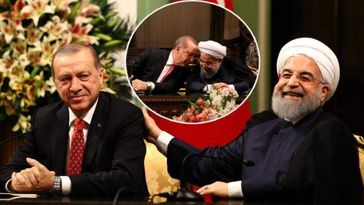 Erdoğanın esprisi Ruhaniye kahkaha attırdı
