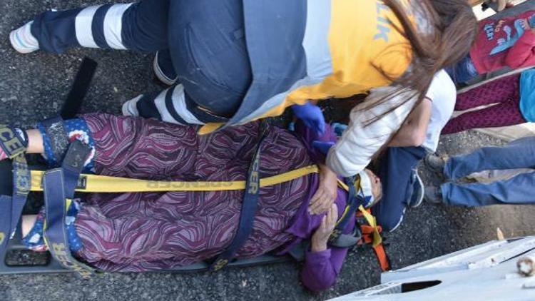 Besni’de kamyonetin çarptığı kadın yaralandı