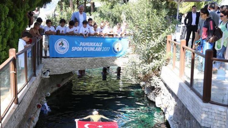Şahika Ercümen, Pamukkale için antik havuza daldı