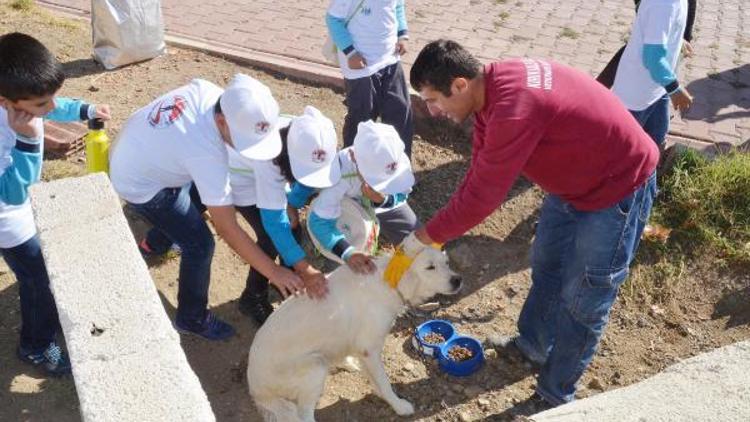 Öğrenciler hayvan barınağını ziyaret etti