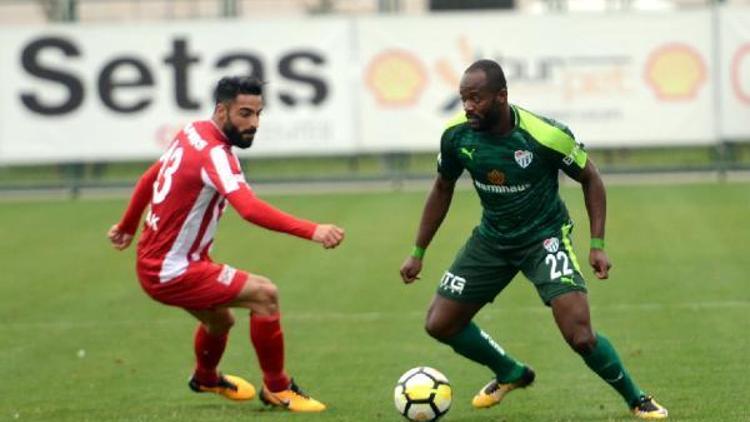 Bursaspor hazırlık maçında Boluspor ile 1-1 berabere kaldı (YENİDEN)