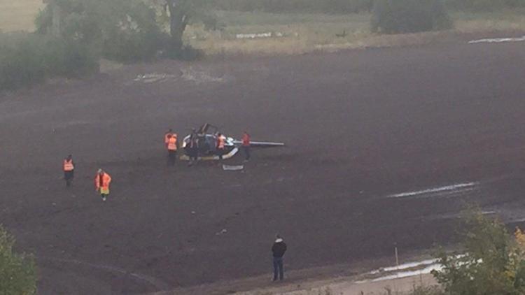 Dünya Ralli Şampiyonasında helikopter düştü