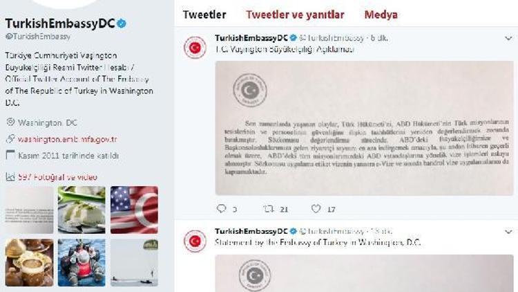 Türkiyeden ABDye vize misillemesi