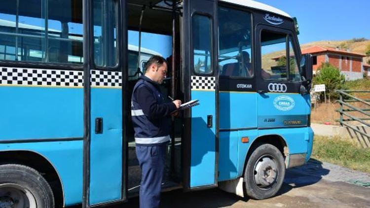 Zabıta, halk minibüslerini denetledi