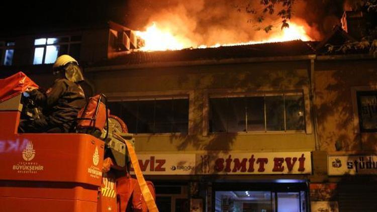 Beşiktaşta işyeri yangını