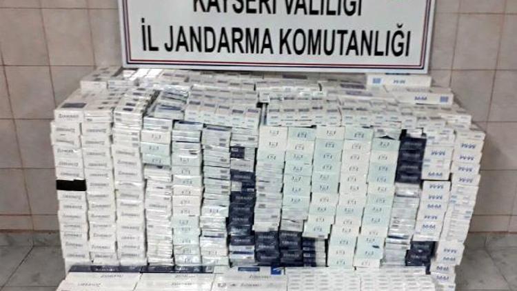 Kayseride 7 bin 540 paket kaçak sigara ele geçirildi