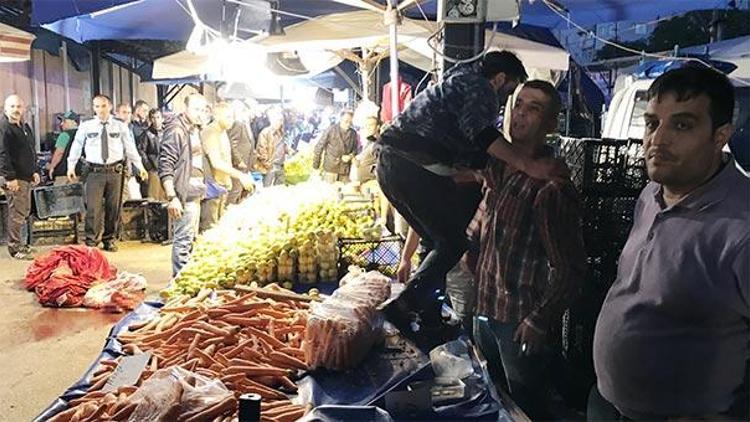 Mandalina yüzünden 2 pazarcıya kurşun yağdırdı