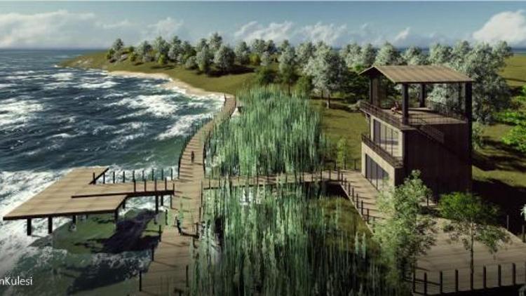 Gölkent Gölü kenarına sosyal tesis yapılıyor