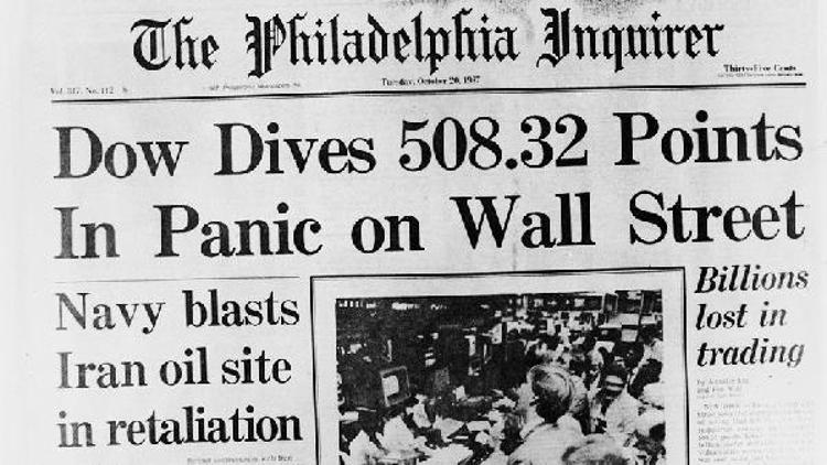 Wall Street 30 yıl önce bugün Kara Pazartesiyi yaşadı