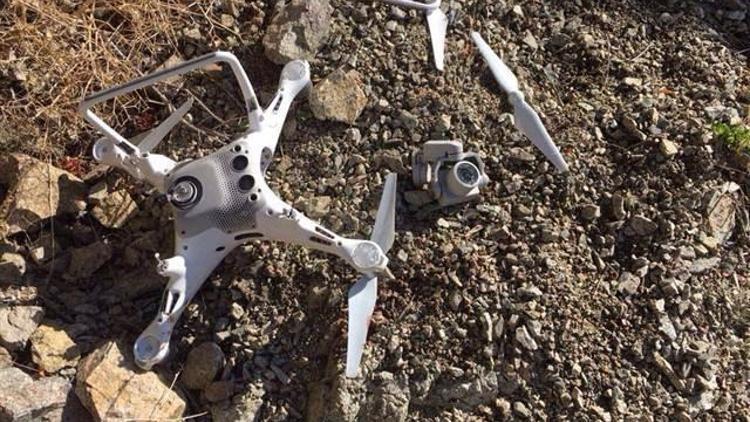 Artvin’de kartal drone parçaladı