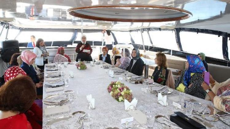 Emine Erdoğan,D-8 zirvesine gelen liderlerin eşlerini konuk etti