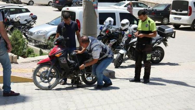 Mardindeki motosiklet sürücülerine 27 bin 420 lira para cezası