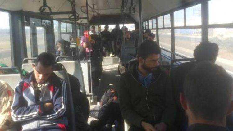Aliağada Yunanistana kaçmak isteyen 36 göçmen yakalandı