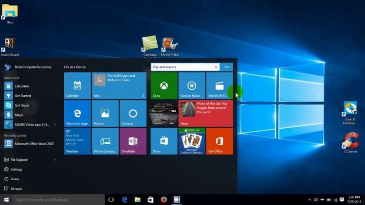 Windows 10da Başlat menüsüne program nasıl eklenir