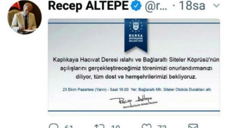 Başkan Altepenin yapacağı açıklama merakla bekleniyor