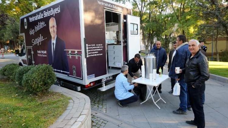 Yenimahalle Belediyesi’nden öğrencilere sabah çorbası