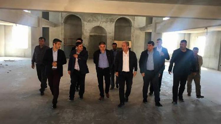 Nurdağında Kültür Merkezi inşası sürüyor