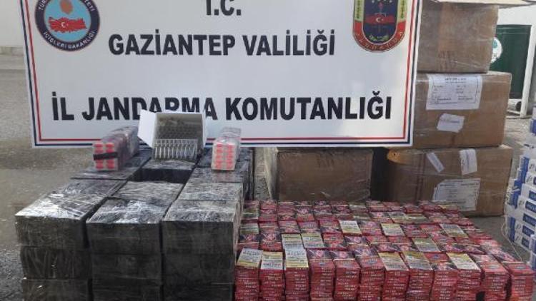 Gaziantepte 4 TIRda kaçak sigara ve tıbbi ilaç ele geçirildi