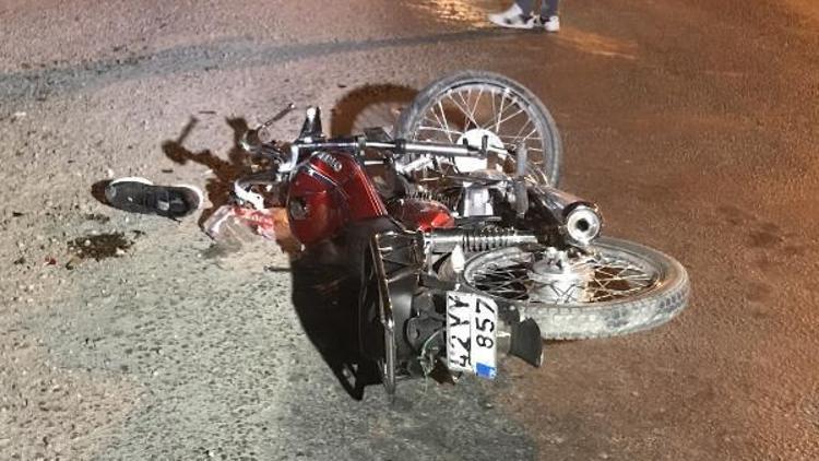 Motosiklet sürücüsü kazada öldü